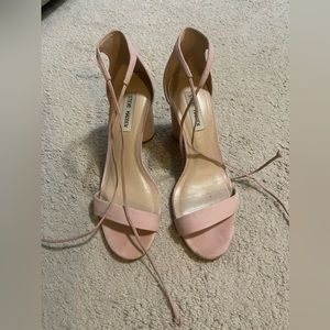 Steve Madden light pink block heels size 8.5M